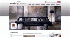 Desktop Screenshot of espacioseinteriores.com